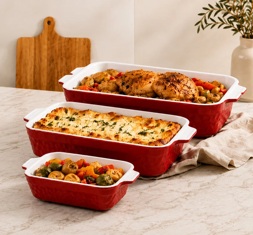 Ceramic casserole dish set